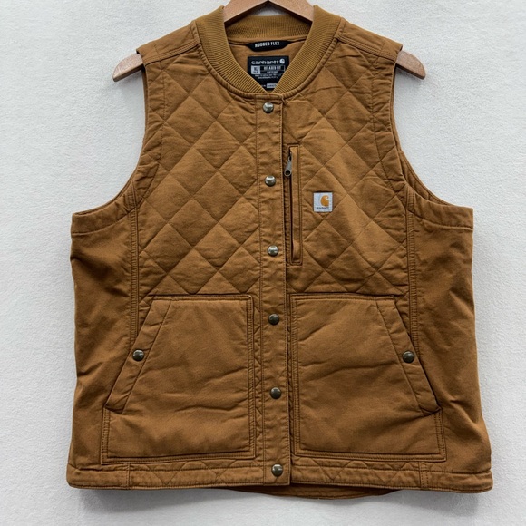 Carhartt Jackets & Blazers - Carhartt Women’s XL Rugged Flex Relaxed Fit Quilted Snap Vest